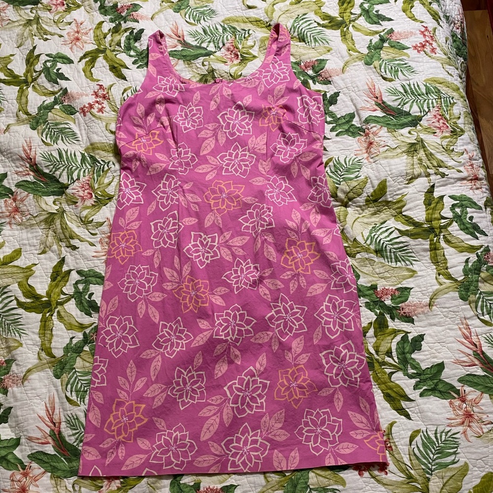Sigrid Olsen Pink Tank Shift Dress Size 14